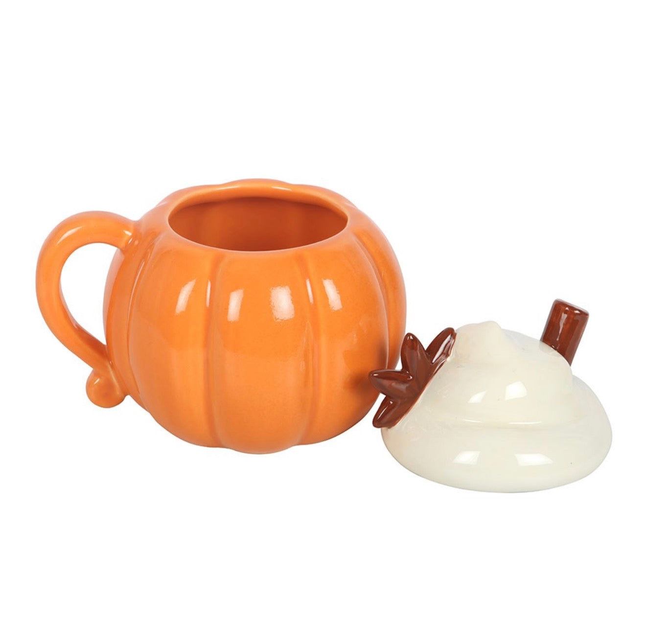 Tazza con coperchio zucca e crema